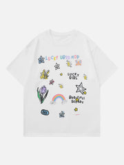T-Shirt mit Cartoon-Print