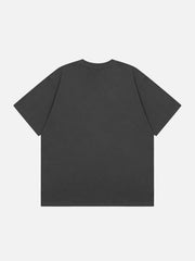 Cat Catches Mouse Print Tee
