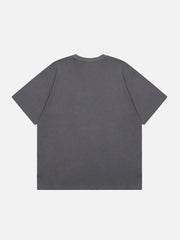 T-Shirt mit Katzenplüsch-Print und Herz-Element