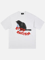 T-Shirt mit Katzen-Print