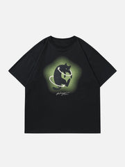 Cat Print Tee