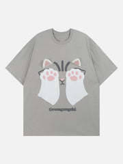 Cat Print Tee