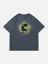 T-shirt imprimé chat