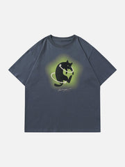 Cat Print Tee