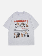 T-Shirt mit Katzen-Print