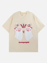 Cat Print Tee