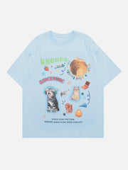 Cats Picture Puzzle Print Tee