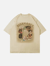 T-shirt imprimé chats