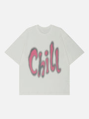 T-Shirt mit „Chill Letters“-Grafik