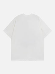 T-Shirt mit kontrastierendem Graffiti-Print