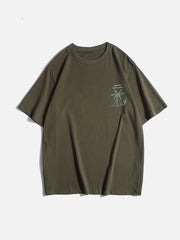 T-shirt imprimé cocotier