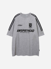 T-shirt épais de style universitaire