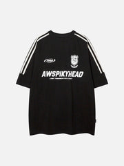 T-shirt épais de style universitaire