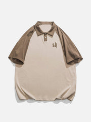 T-shirt imprimé à blocs de couleurs