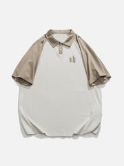 T-shirt imprimé à blocs de couleurs