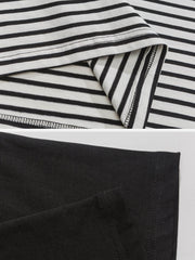 T-shirt à rayures color block