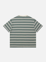 T-shirt à rayures Color Clash