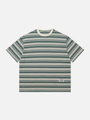 T-shirt à rayures Color Clash