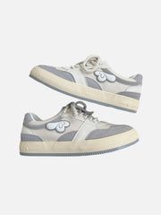 Colorblock Canvas Wings Graphic Casual Shoes