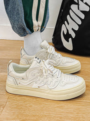 Colorblock Platform Patch Casual Shoes