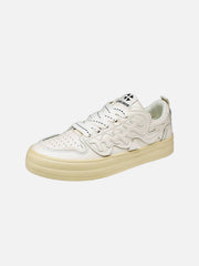 Colorblock Platform Patch Casual Shoes