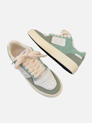 Colorblock Rope Trim Skate Shoes
