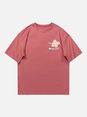 T-Shirt mit buntem Blumenmuster