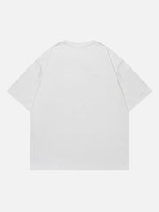 T-Shirt mit buntem Schmetterlings-Print