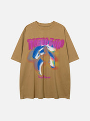 T-shirt graphique coloré pour fille