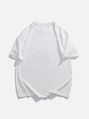 Kegel Straße Zeichen Spaziergang Flocking Tee