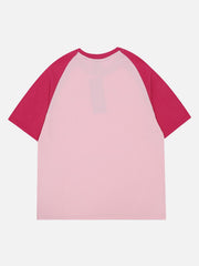 T-Shirt mit Kuh-Print