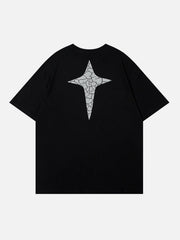 Cracked Print Star Vertigo Tee