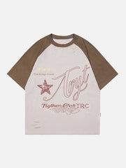 T-Shirt mit Crackle-Stern-Print