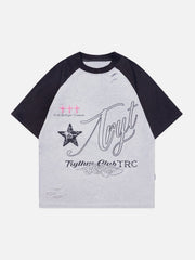 T-Shirt mit Crackle-Stern-Print
