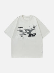 Creative Graffiti Print Tee