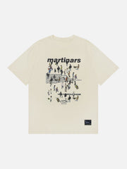 T-Shirt mit Crowd-Print
