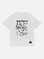 T-Shirt mit Crowd-Print
