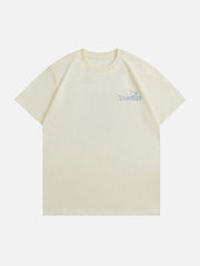 T-shirt imprimé Cupidon et éléments de cœur