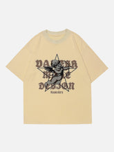 T-shirt brodé avec serviette Cupidon et étoile