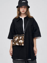 Sac bandoulière imprimé chat mignon