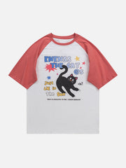 Cute Cat Print Tee