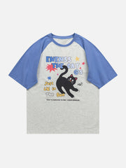 Cute Cat Print Tee