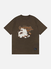 T-shirt imprimé chaton mignon