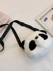 Cute Plush Panda Head Bag