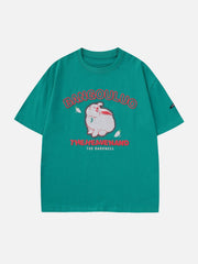 Cute Rabbit Print Tee