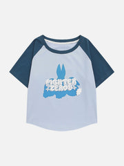 Cute Rabbit Print Tee