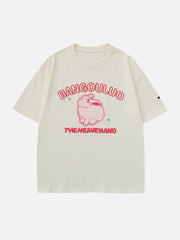 Cute Rabbit Print Tee