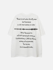 T-shirt imprimé Dark Night Street Hip-hop Angel Girl