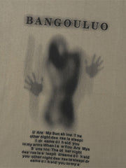 T-shirt imprimé silhouette sombre