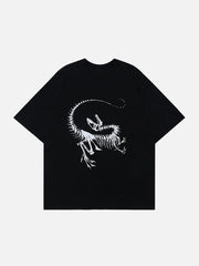 Dinosaur Fossil Plastisol Printing Tee